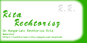 rita rechtorisz business card